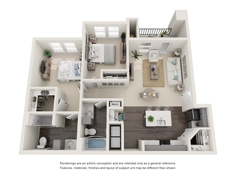 2 bed 2 bath at Lockhart Farms Apartments, Lockhart